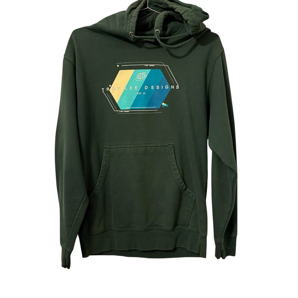 Troy Lee Designs Olive Green Hoodie Sweatshirt S